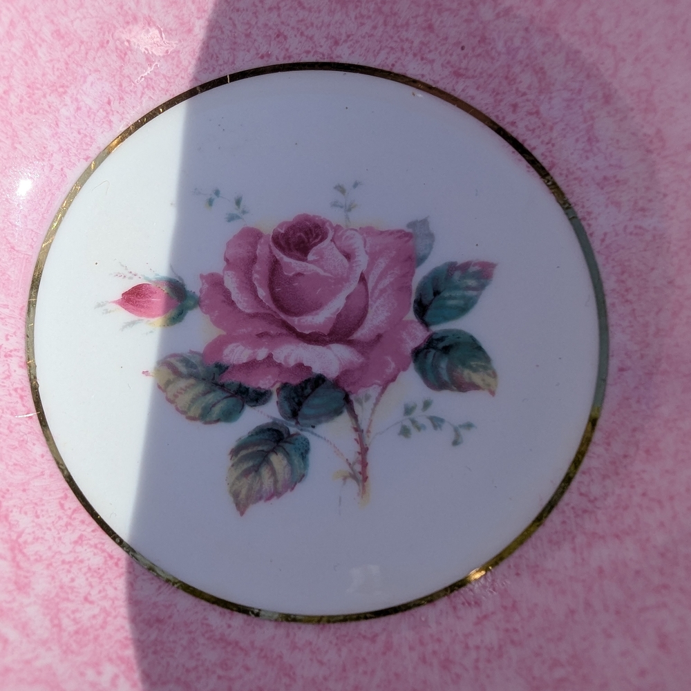 PARAGON Double Warrent Tea Cup With A Floating Pink Cabbage Rose - Picture 9 of 12